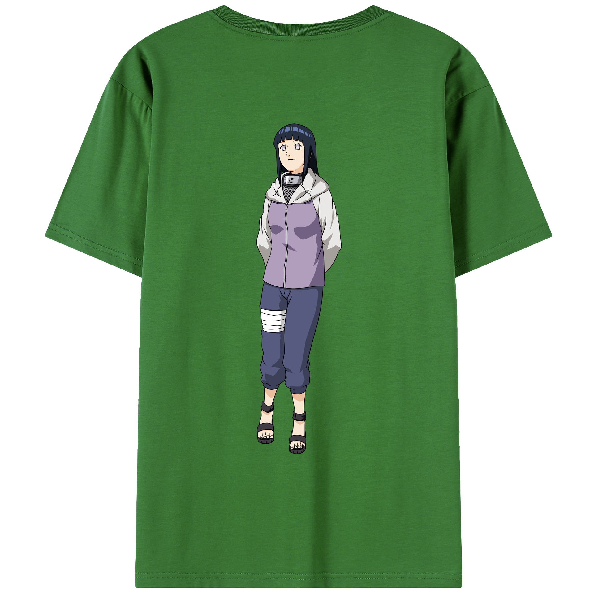 （画像用） NARUTO -ナルト- 日向ヒナタ Hyūga Hinata レディース半袖Tシャツ(バックプリント)